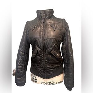 Edgy·Grunge•Vintage·80’s·Moto·Bomber·Urban Utility· Black Jacket and Vest